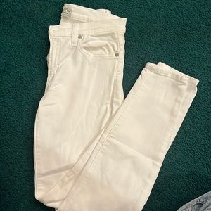 J. Crew White Skinny Jeans